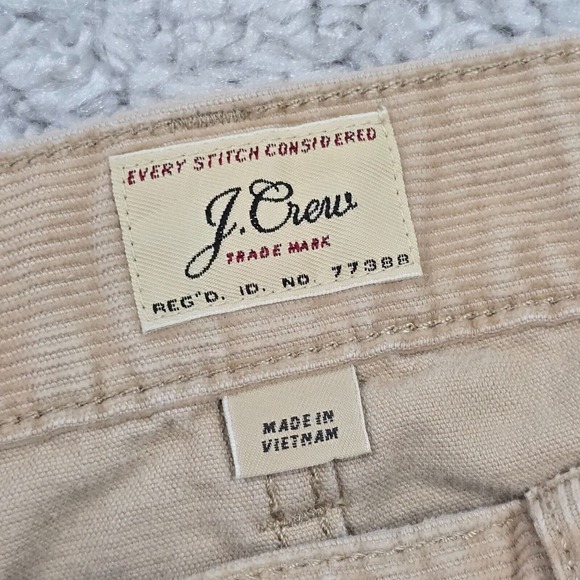 J Crew 484 Pants 31x32‎ Tan Corduroy Straight Leg Stretch Chinos Comfort - Picture 4 of 13